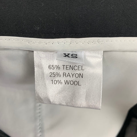 THE FRANKIE SHOP Size XS Black Tencel blend Pleated High Waisted Dress Pants
