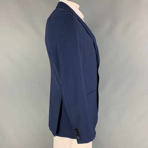JOHN VARVATOS * U.S.A. Size 42 Regular Navy Notch Lapel Sport Coat
