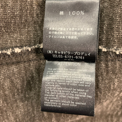 THE VIRIDI-ANNE Size M Grey Cotton Single Breasted Jacket