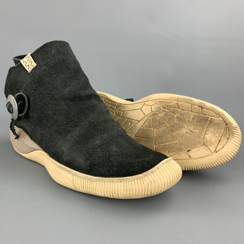 VISVIM Gila Talla 9.5 Zapatillas de deporte tipo mocasín de ante negro