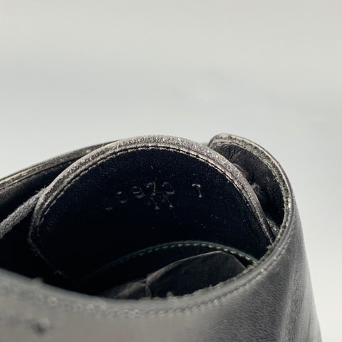 TOM FORD Zapatos con cordones y blucher con punta dividida de cuero negro Talla 11