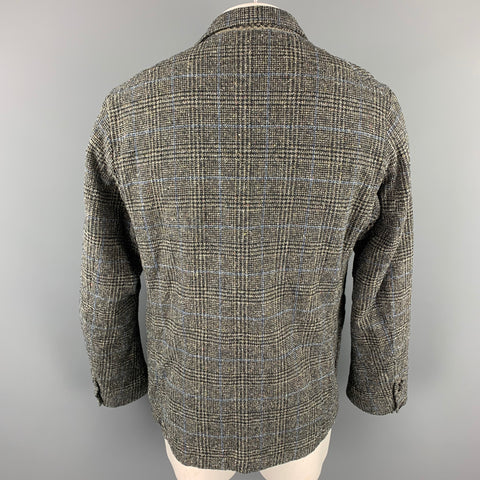 45rpm Size L Grey Glenplaid Cotton Notch Lapel Sport Coat