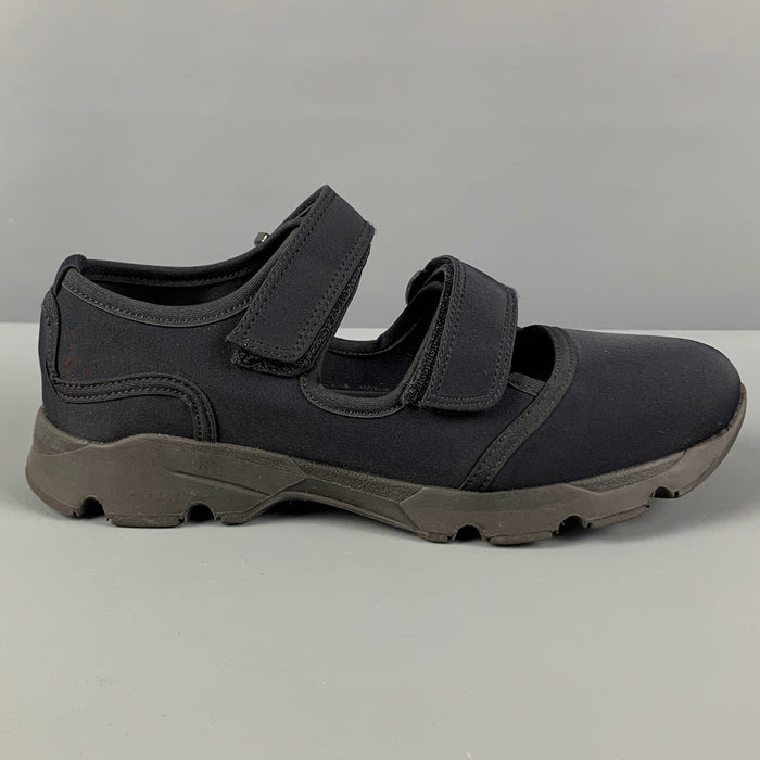 MARNI Size 6 Black Hook & Loop Closure Sneakers