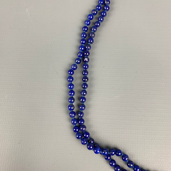 VINTAGE Blue Lapis Lazuli Bead Necklace