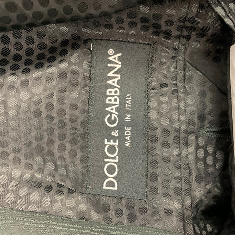 DOLCE &amp; GABBANA Taille 42 Manteau de sport en laine / viscose noire