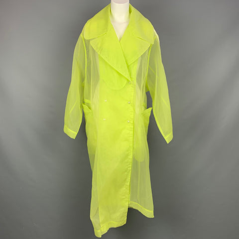 ADIDAS x IVY Park Size S Yellow Sheer Nylon Organza Oversized Coat