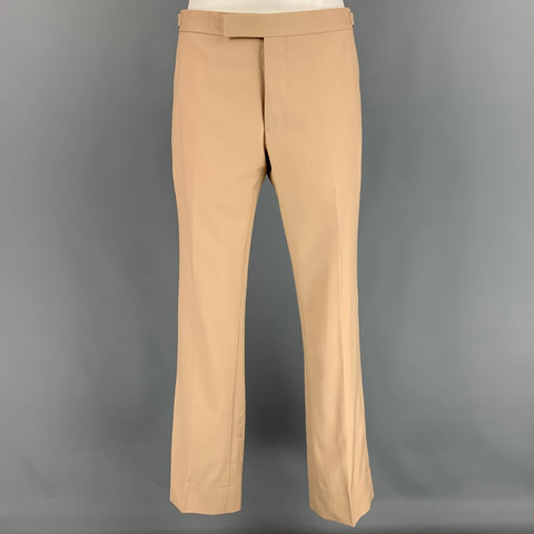 RALPH LAUREN Black Label Size 38 Beige Wool Notch Lapel Suit
