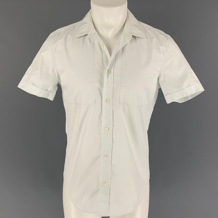 MAISON MARGIELA Size S White Cotton Short Sleeve Shirt