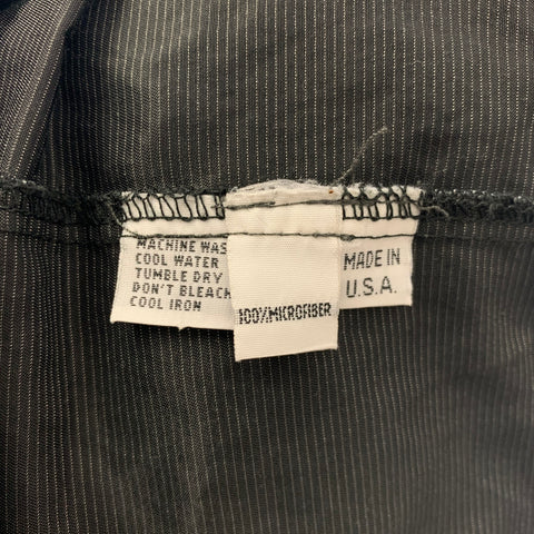 PLANET Size One Size Black Grey Microfiber Stripe Jacket