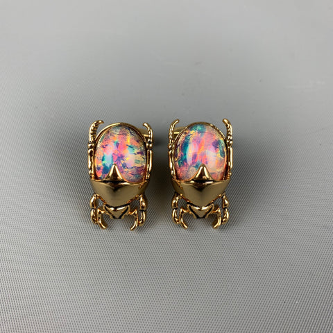 PAUL SMITH Iridescent Gold Metal Cuff Links