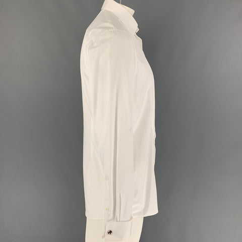 ETON Taille M Chemise de smoking en coton blanc à manches longues