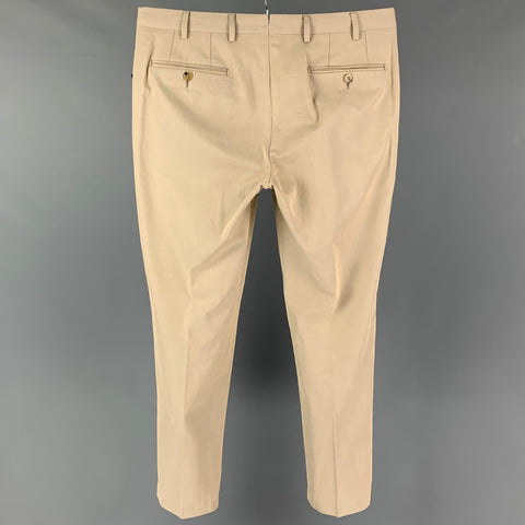 PAL ZILERI Size 36 Beige Flat Front Casual Pants