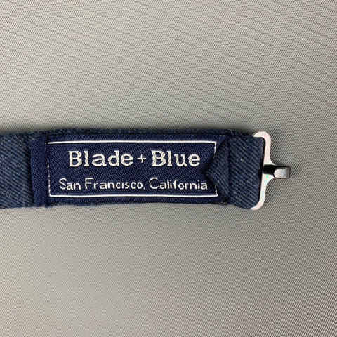 BLADE+BLUE Blue Cotton Bow Tie