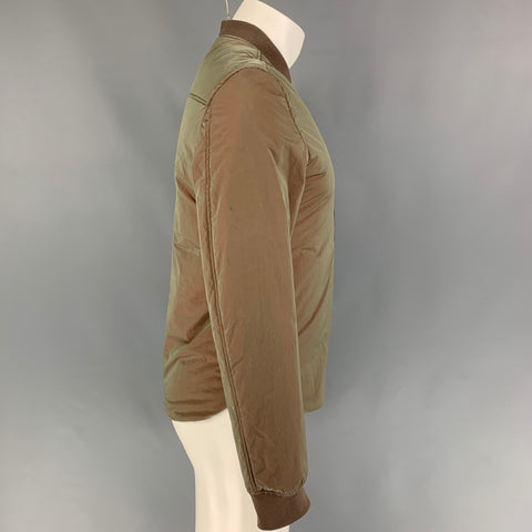 ACNE STUDIOS Taille 34 Veste bomber irisée en nylon vert olive