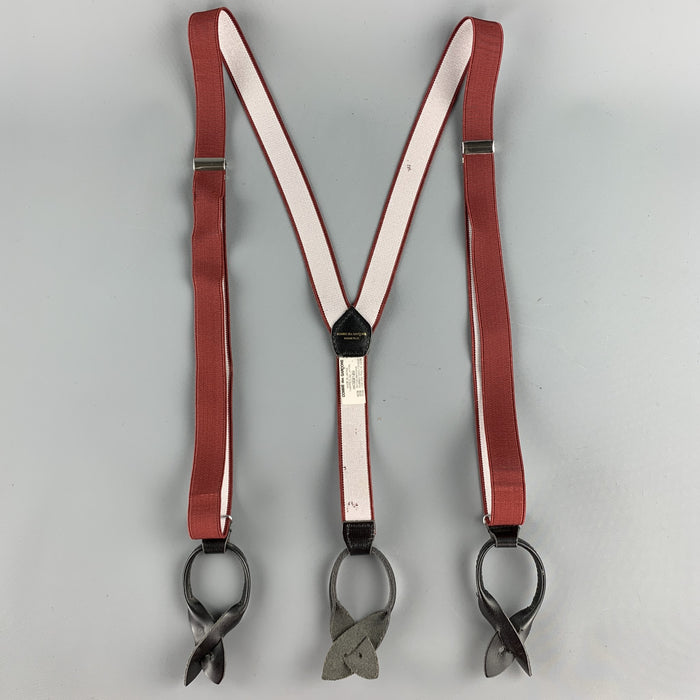 COMME des GARCONS Burgundy Elastic Suspenders