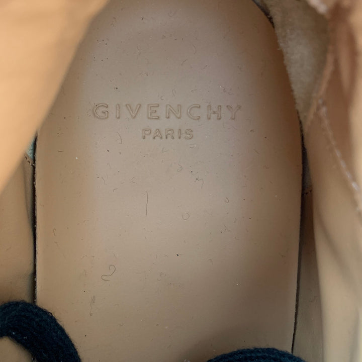 GIVENCHY Size 9 Black Studded Leather High Top Sneakers