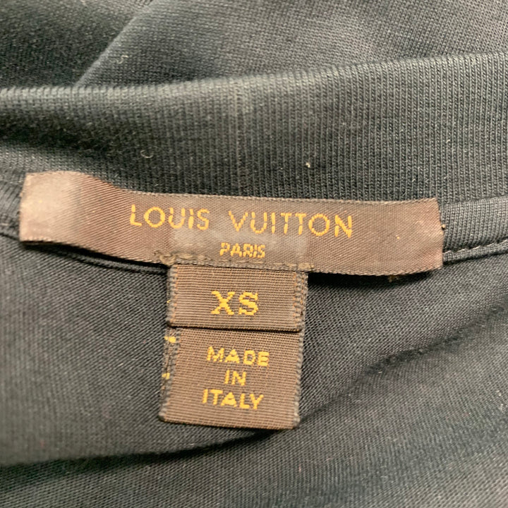 LOUIS VUITTON Size XS Black Sequined Long Sleeve Dress Top