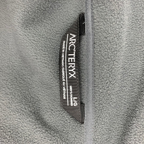 ARCTERYX Size L Red Grey Nylon Blend Hoodie Jacket