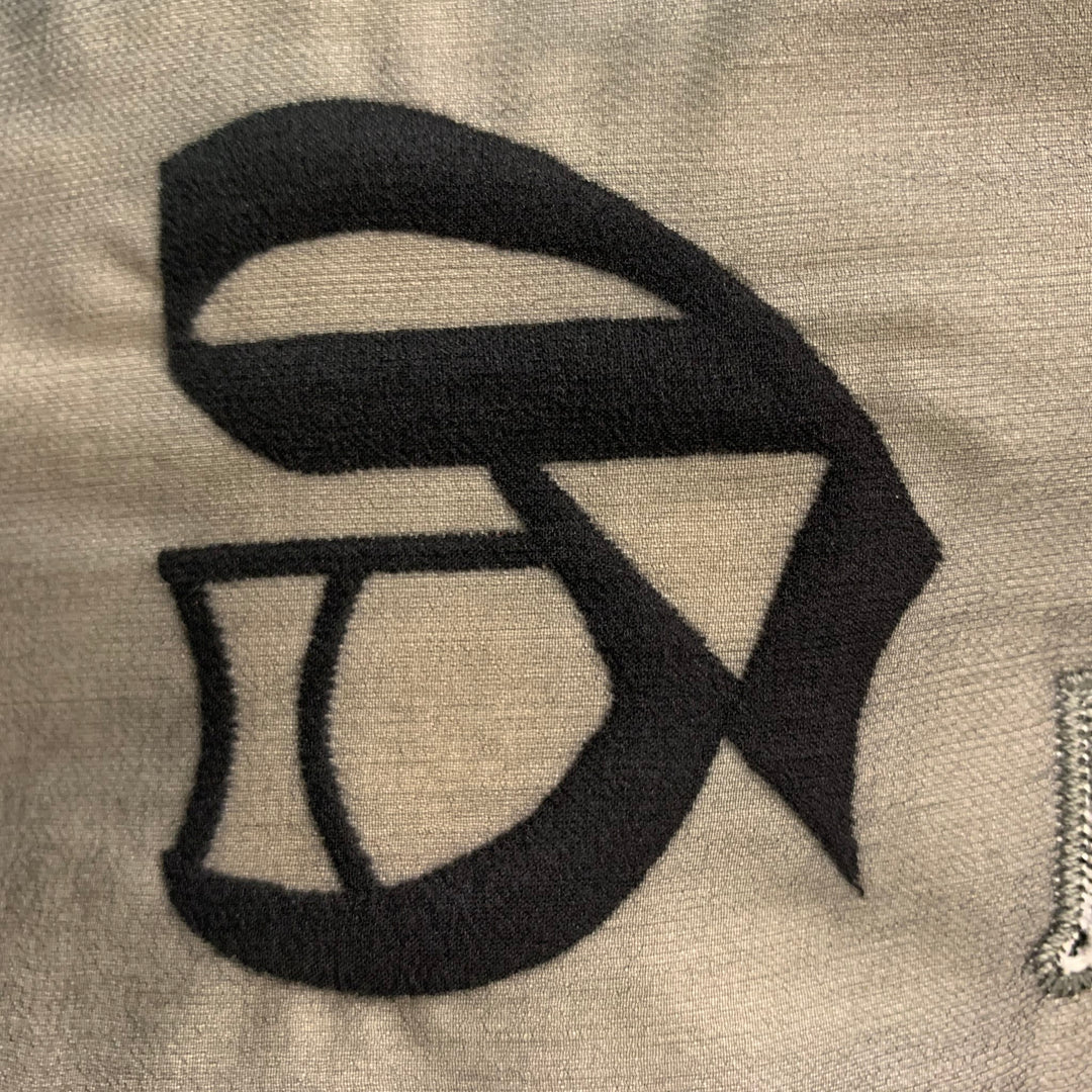 JOHN GALLIANO Size 42 Beige Black Silk 3 Button Sport Coat