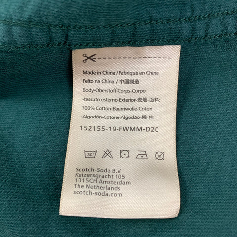 SCOTCH AND SODA Size L Forest Green Cotton Button Down Long Sleeve Shirt