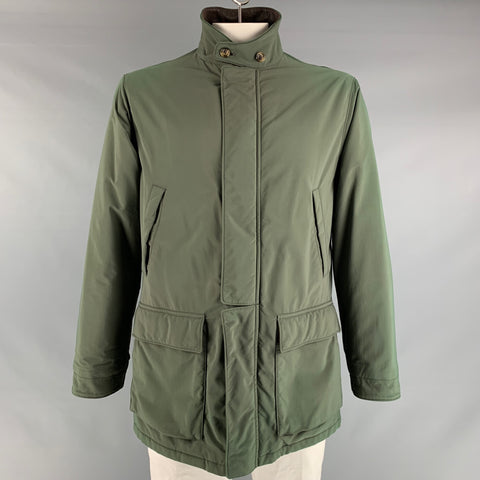 LORO PIANA Size L Green Poliammide Jacket