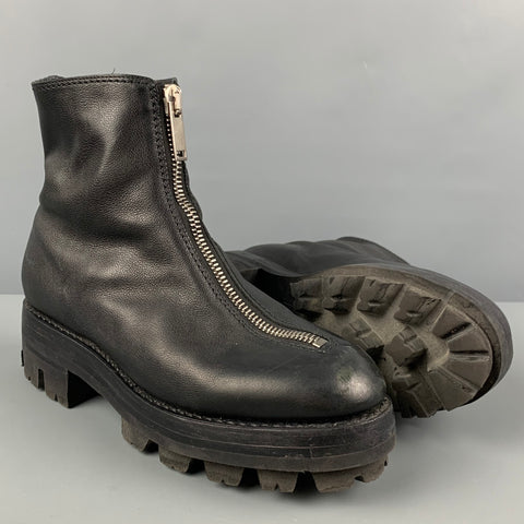 ALYX Size 10 Black Leather Ankle Boots
