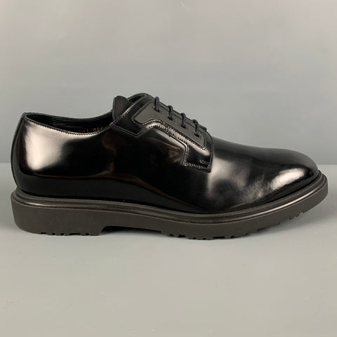 PAUL SMITH Size 11 Black Leather Lace Up Shoes
