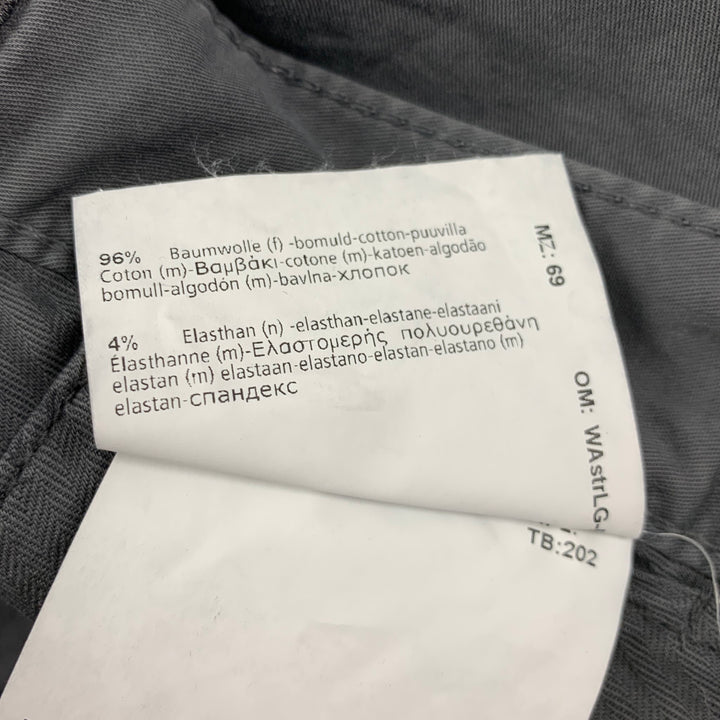 GARDEUR Nevio 2 Size 36 Dark Gray Cotton Jean Cut Casual Pants