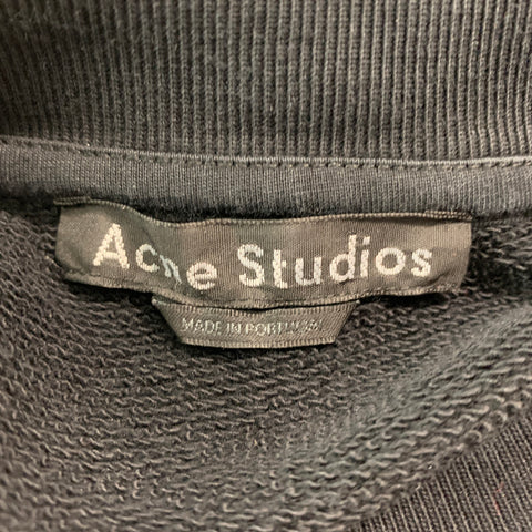 ACNE STUDIOS Size XXS Black Cotton Crew-Neck Sweatshirt