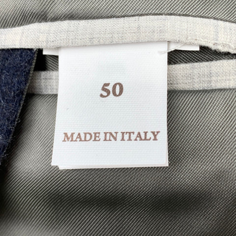 BRUNELLO CUCINELLI Size 40 Navy Cashmere Double Breasted Peacoat