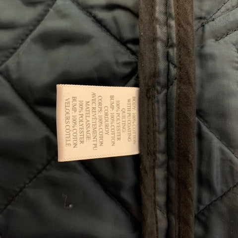 TOVAR Size M Navy Quilted Coated Cotton Snaps Vest