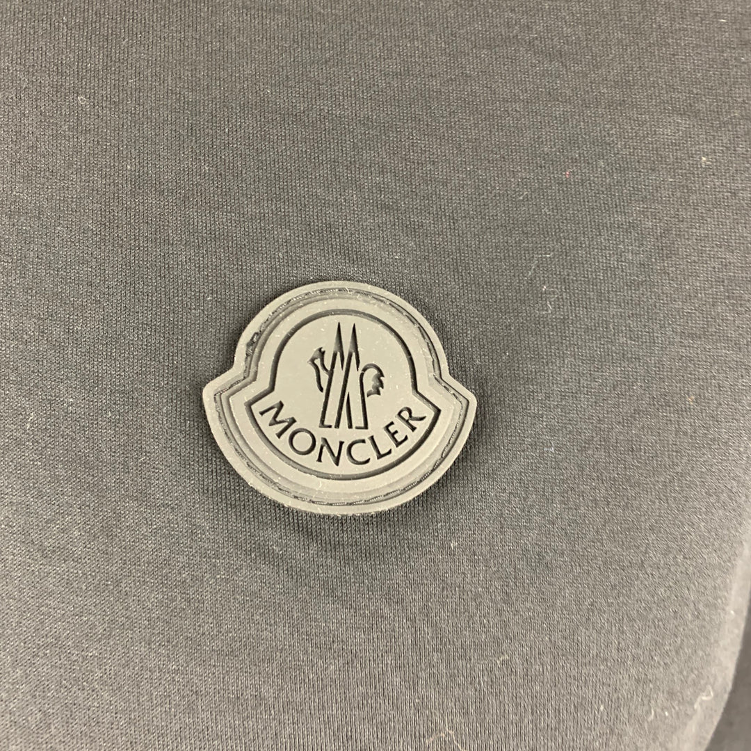 MONCLER Camiseta de manga corta de algodón negra Talla XL