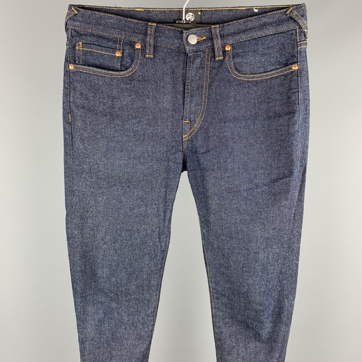 PS by PAUL SMITH Taille 30 Jean Indigo Denim Zip Fly