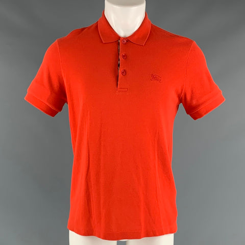 BURBERRY LONDON Taille M Polo en coton mélangé rouge