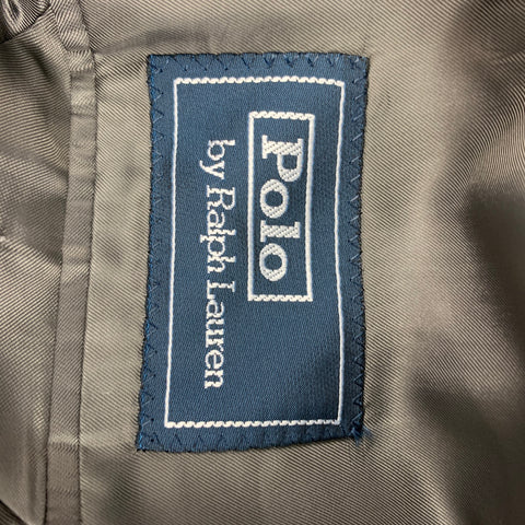 POLO by RALPH LAUREN Size 42 Light Gray Virgin Wool Notch Lapel Suit