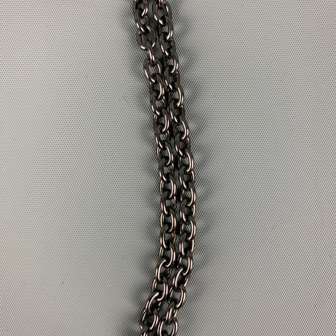 NO BRAND Silver Chain Link Metal Necklace