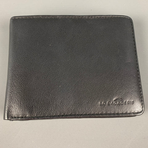 LA BAGAGERIE Black Leather Wallet
