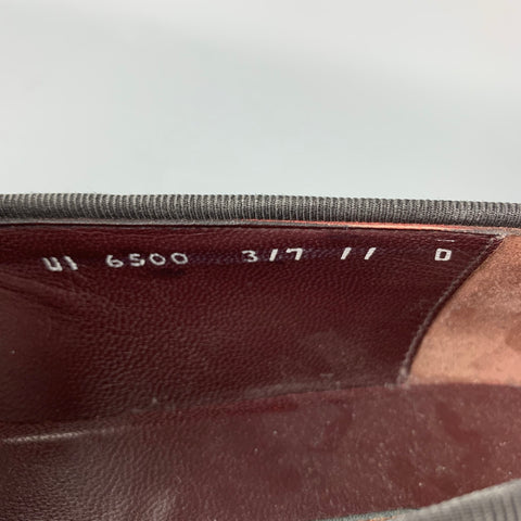 SALVATORE FERRAGAMO Size 11 Black Leather Slip On Loafers