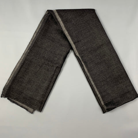 VINTAGE Grey Charcoal Reversible Scarf
