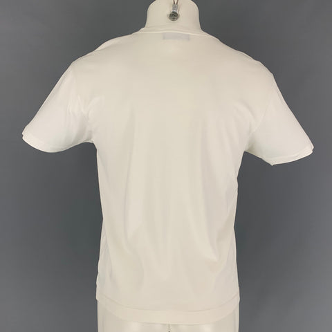 VIKTOR & ROLF Size M White Sequined Cotton Crew-Neck T-shirt