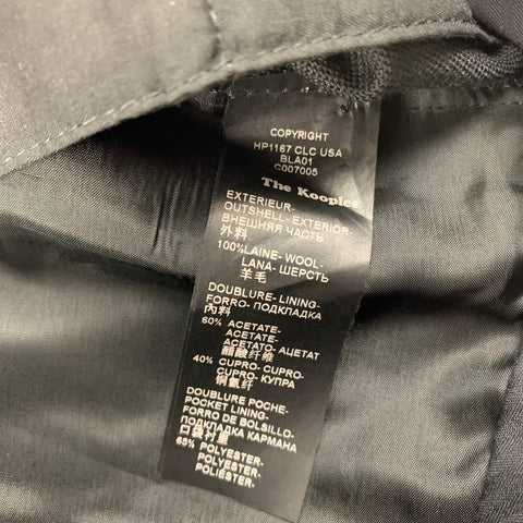 THE KOOPLES Size 34 Black Wool Zip Fly Dress Pants