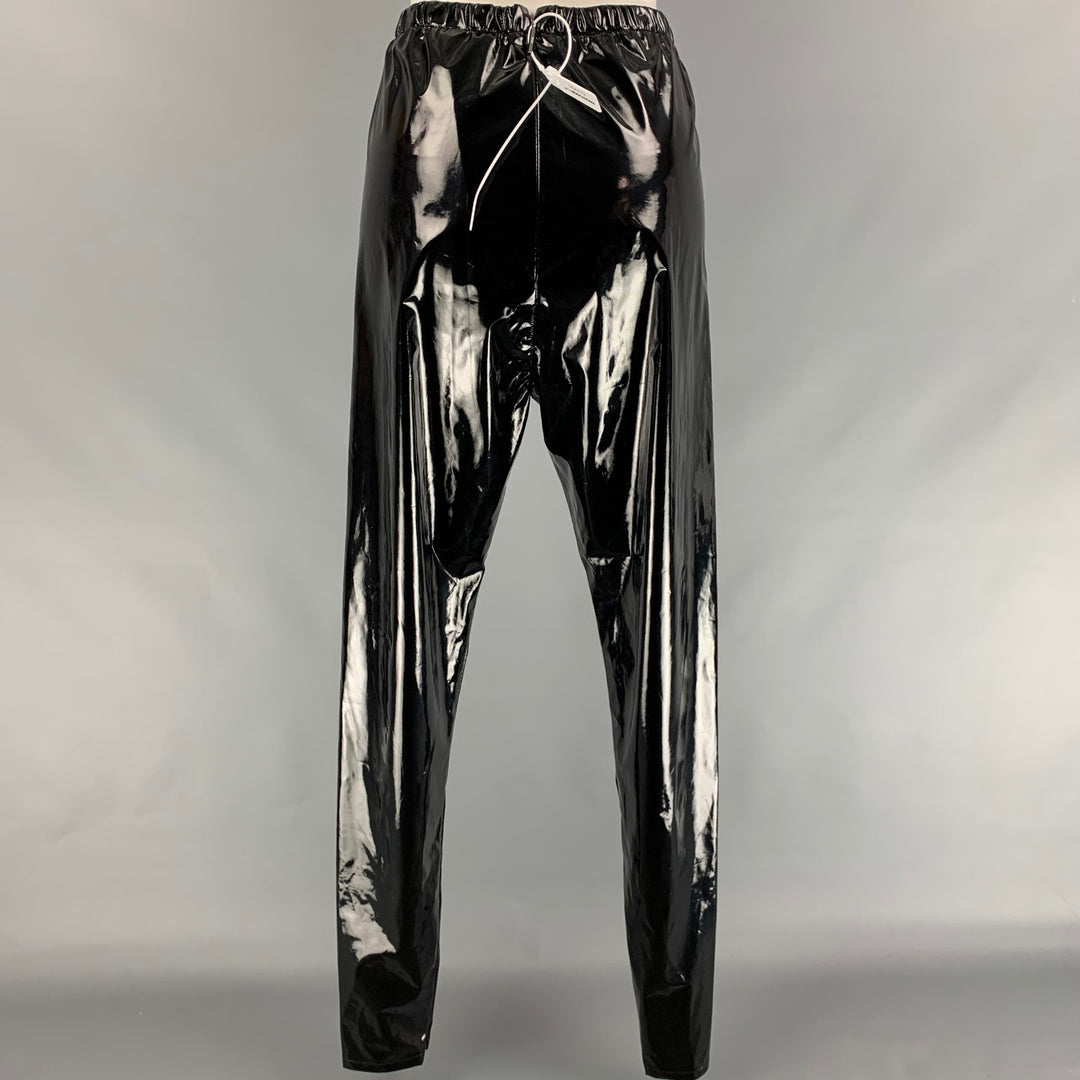 MSGM Size 10 Black Polyester Blend Leggings
