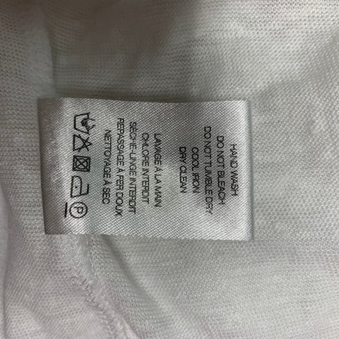 IRO Tissa Size XS White Solid Linen Sleeveless Tank Top