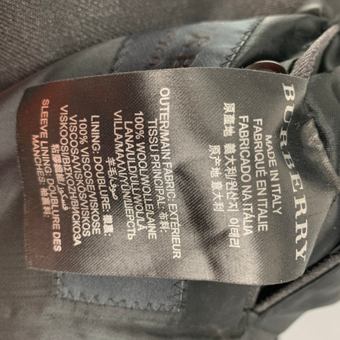 BURBERRY PRORSUM Size 44 Regular Charcoal Wool Notch Lapel Sport Coat