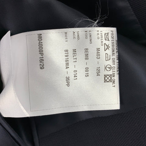 LANVIN Size 44 Regular Navy Wool Viscose Blend Sport Coat