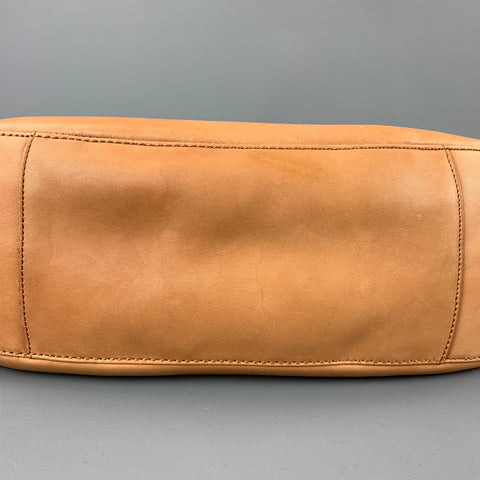 BRAHMIN Beige Leather Tote Handbag