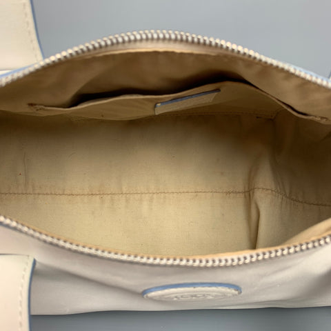 TOD'S Bolso de mano con asa superior de piel color hueso