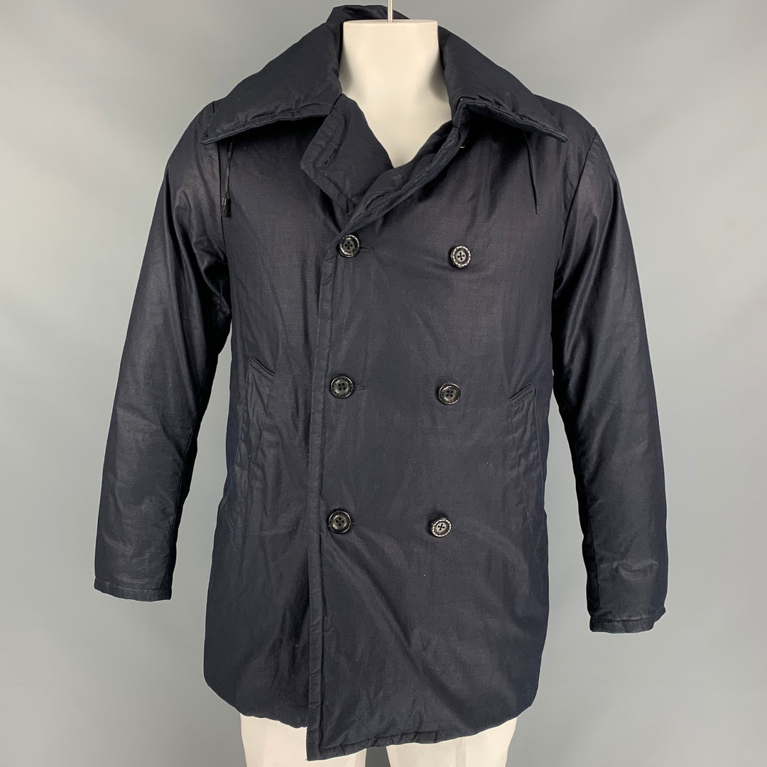 45rpm Size L Navy Cotton Down Fill Double Breasted Peacoat