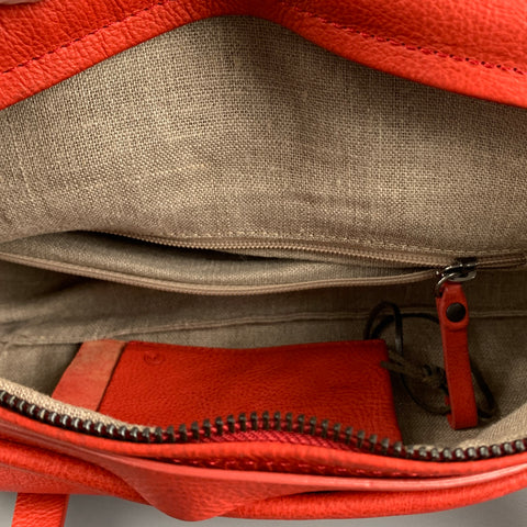 MARSELL Coral Leather Rectangle Shoulder Bag