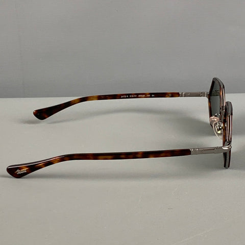 PERSOL Brown Tortoiseshell Acetate Tinted Sunglasses